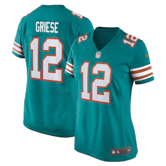 womens nike bob griese aqua miami dolphins retired player j